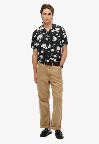 Superdry Comfort fit Overhemd in Zwart