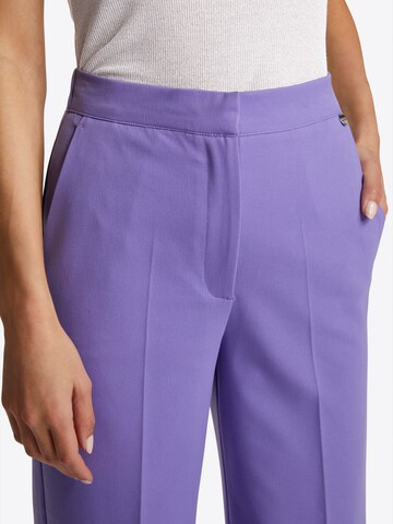 Rich & Royal Zvonové kalhoty Kalhoty s puky – fialová