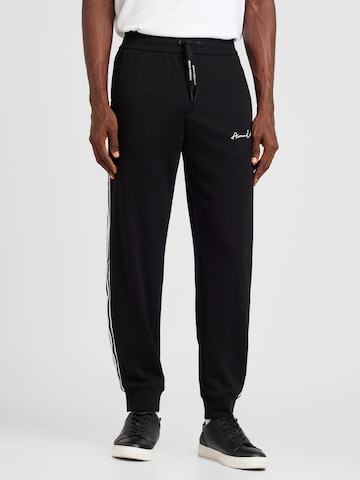 ARMANI EXCHANGE - Tapered Pantalón en negro: frente