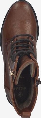 MUSTANG Lace-Up Ankle Boots in Brown