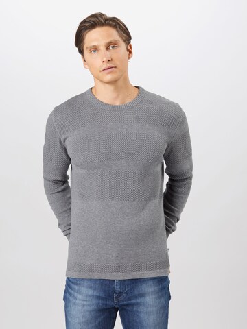 Kronstadt Sweater 'Hannes' in Grey: front