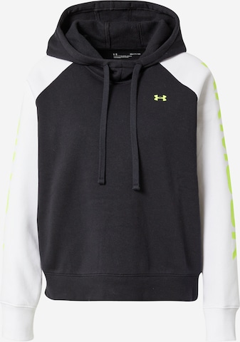 UNDER ARMOUR Sportovní mikina 'Rival' – černá: přední strana