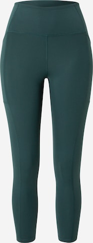 Girlfriend Collective Skinny Workout Pants in Green: front