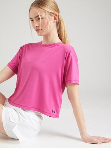rožinė UNDER ARMOUR Sportiniai marškinėliai 'Motion'