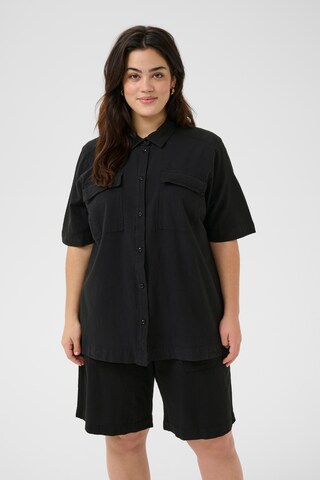 KAFFE CURVE - Blusa 'KCNana Liah' em preto: frente