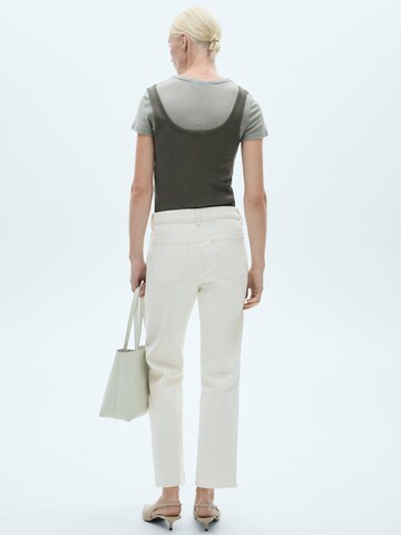 MANGO Regular Jeans 'BLANCA' in Weiß