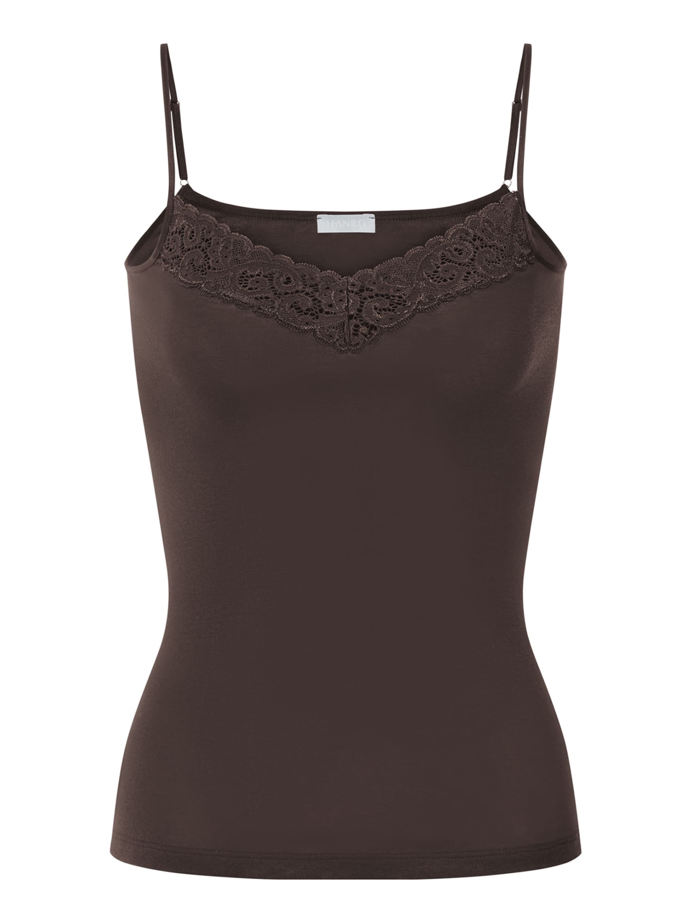 Haut ' Moments ' Hanro en marron : devant