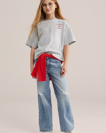 WE Fashion Тениска в сиво