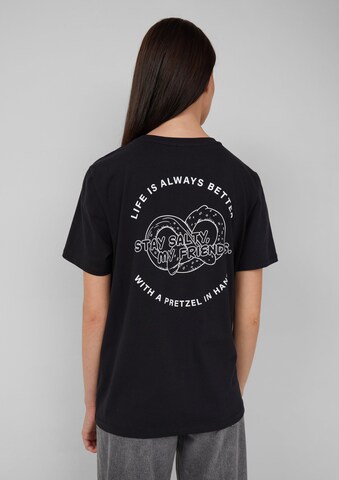 T-shirt s.Oliver en noir : devant