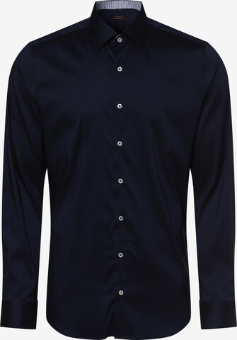 ETERNA Slim fit Overhemd in Blauw: voorkant