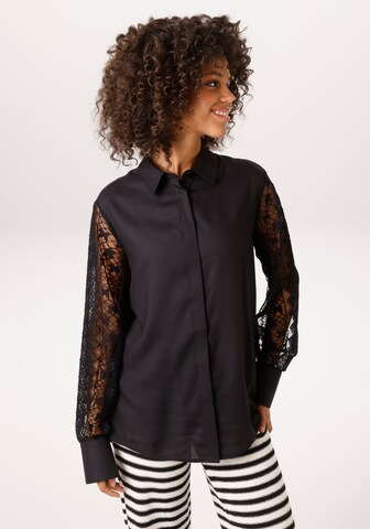 Aniston CASUAL Blouse in Black: front