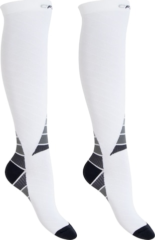 cflex Sportsocken 'Performance' in Weiß: Vorderseite