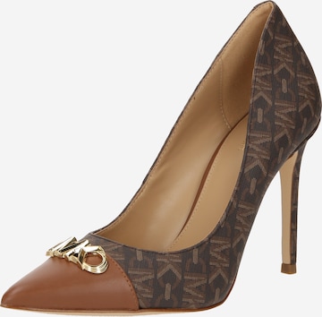 MICHAEL Michael Kors - Zapatos con plataforma 'PARKER' en marrón: frente