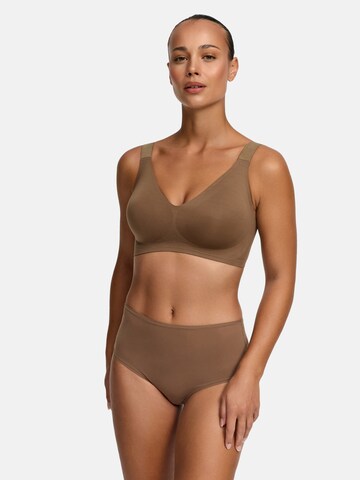 cfab (formerly creamy fabrics) Slip 'Hight-Waist Tanga' in Bruin
