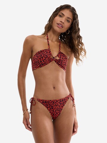 TRIUMPH Bandeau Bikinitop ' Red Label Midnight Swim ' in Rood: voorkant