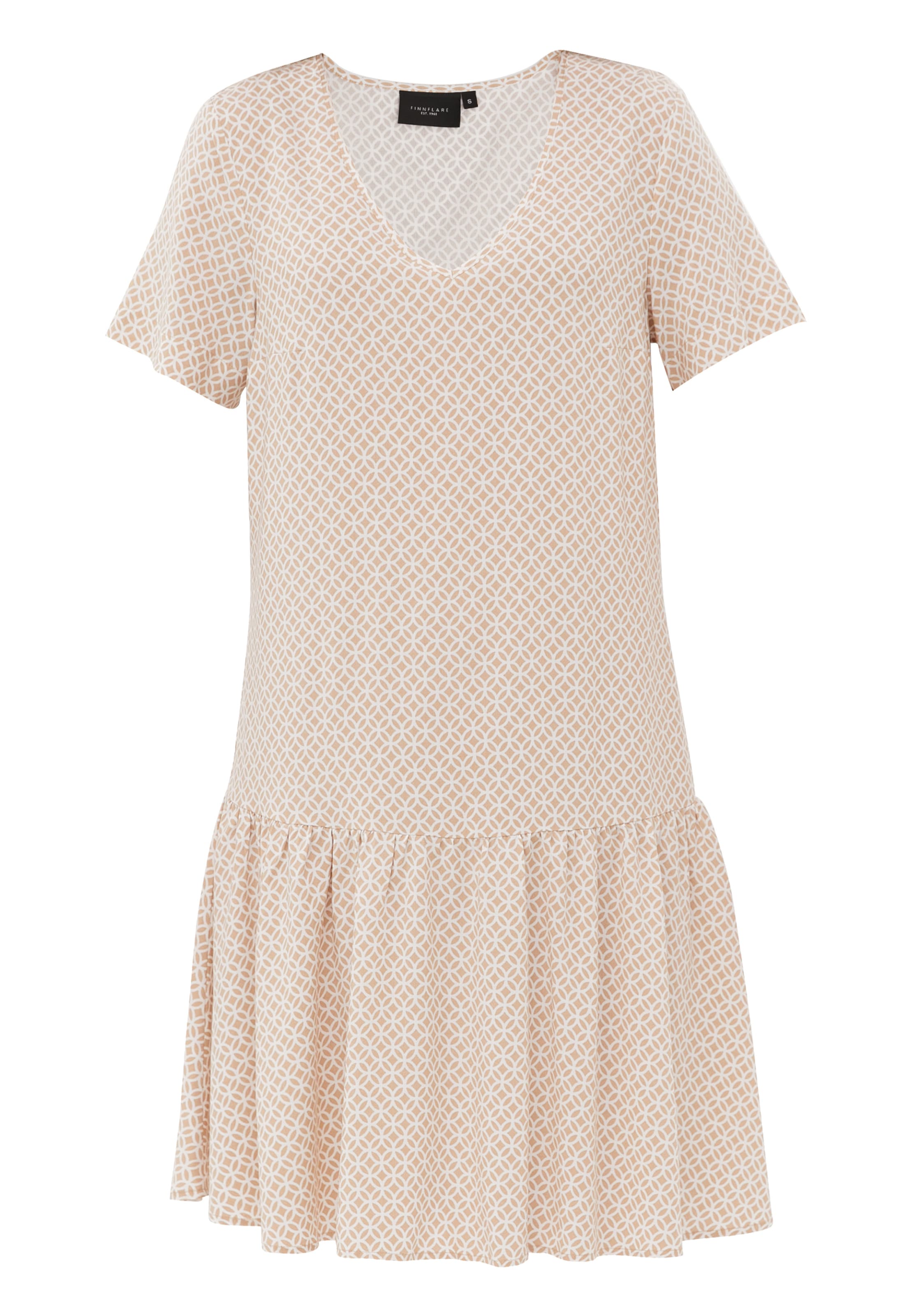 Finn Flare Sommerkleid 'Print' in Beige: Vorderseite