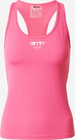 aim'n - Top desportivo em rosa: frente