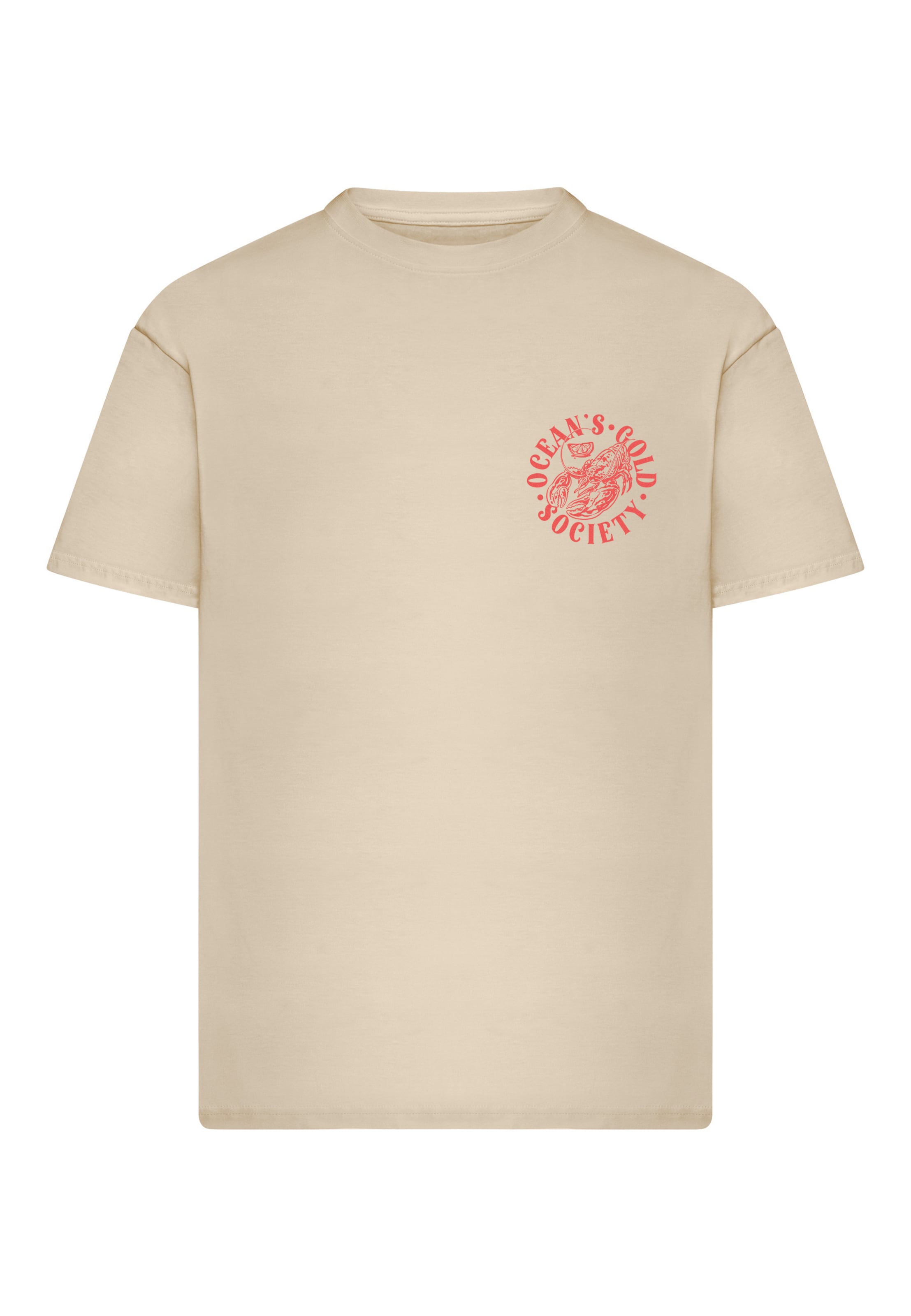 Mister Tee - Camisa 'Oceans Gold' em branco: frente