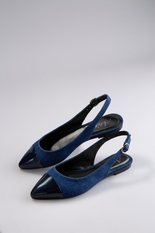 Aniston Riemchenballerina in Blau