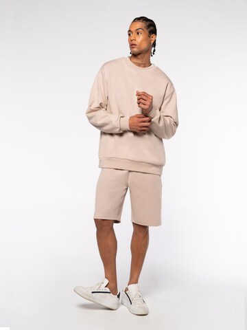 Loosefit Pantalon Eoselio en beige : devant