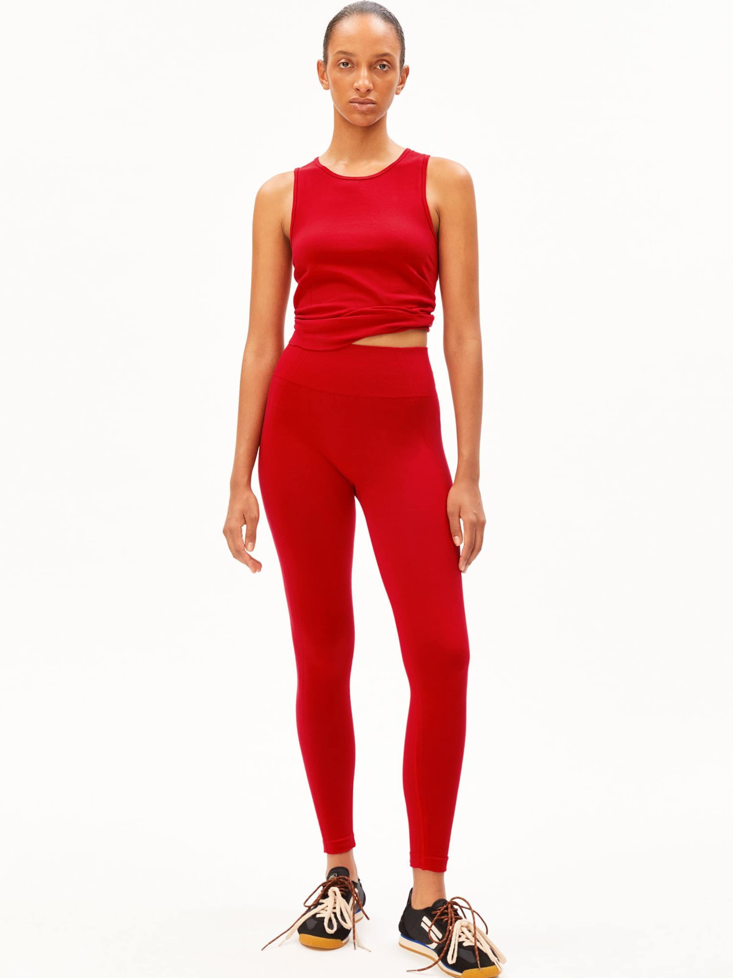 ARMEDANGELS Regular Leggings in Rood: voorkant