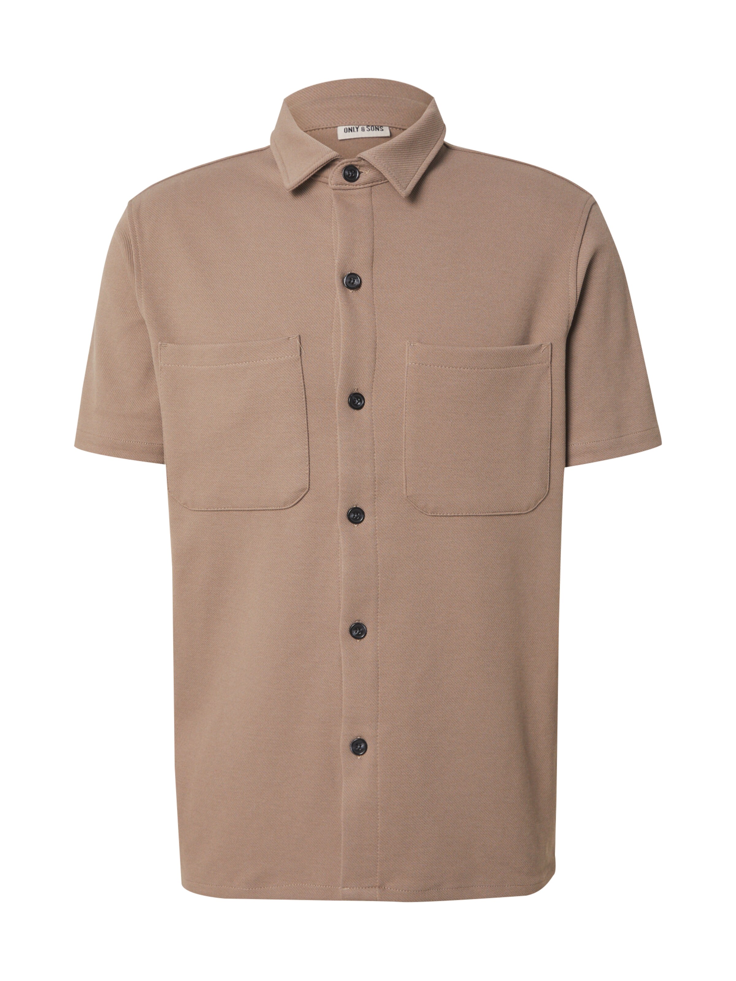 Only & Sons Regular Fit Hemd 'ONSNew Kodyl' in Braun: Vorderseite