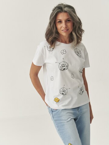 T-shirt TATUUM en blanc : devant