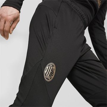 Coupe slim Pantalon de sport 'AC Milan' PUMA en noir