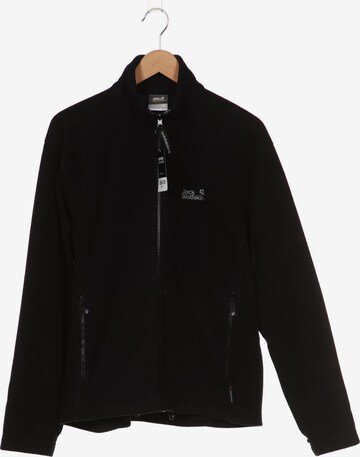 JACK WOLFSKIN Sweatshirt & Zip-Up Hoodie in L in Black: front