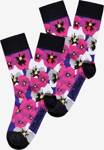 UNABUX Socks ' MIX ' in Mixed colours: front