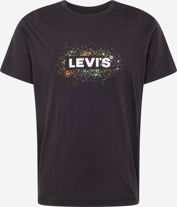 LEVI'S ® Shirt 'SS Relaxed Baby Tab Tee' in Zwart: voorkant