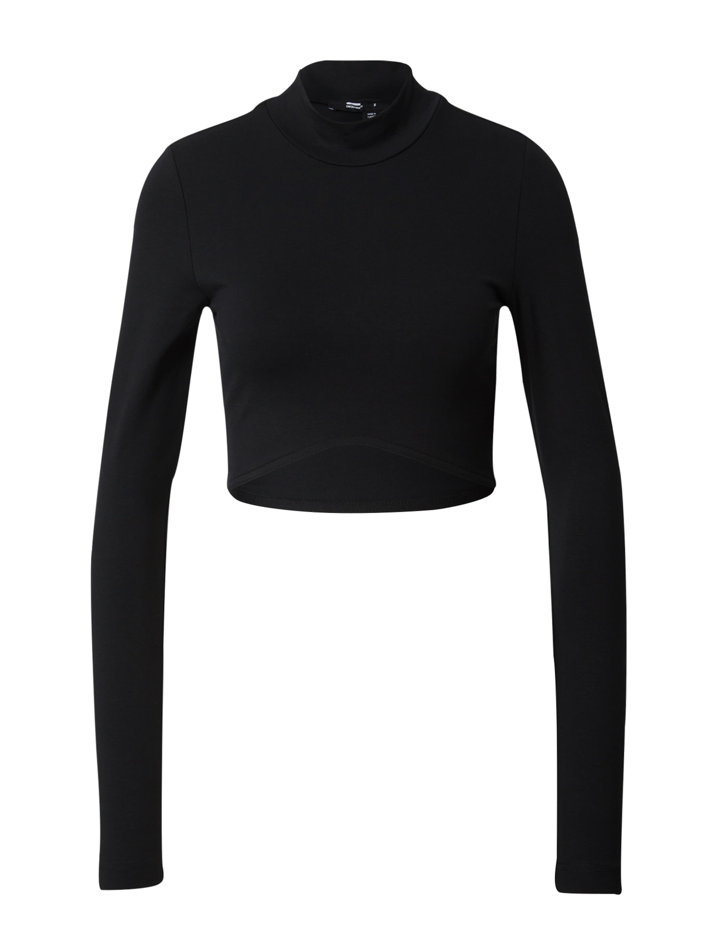 Dr. Denim T-shirt 'Lizzie' i svart: framsida