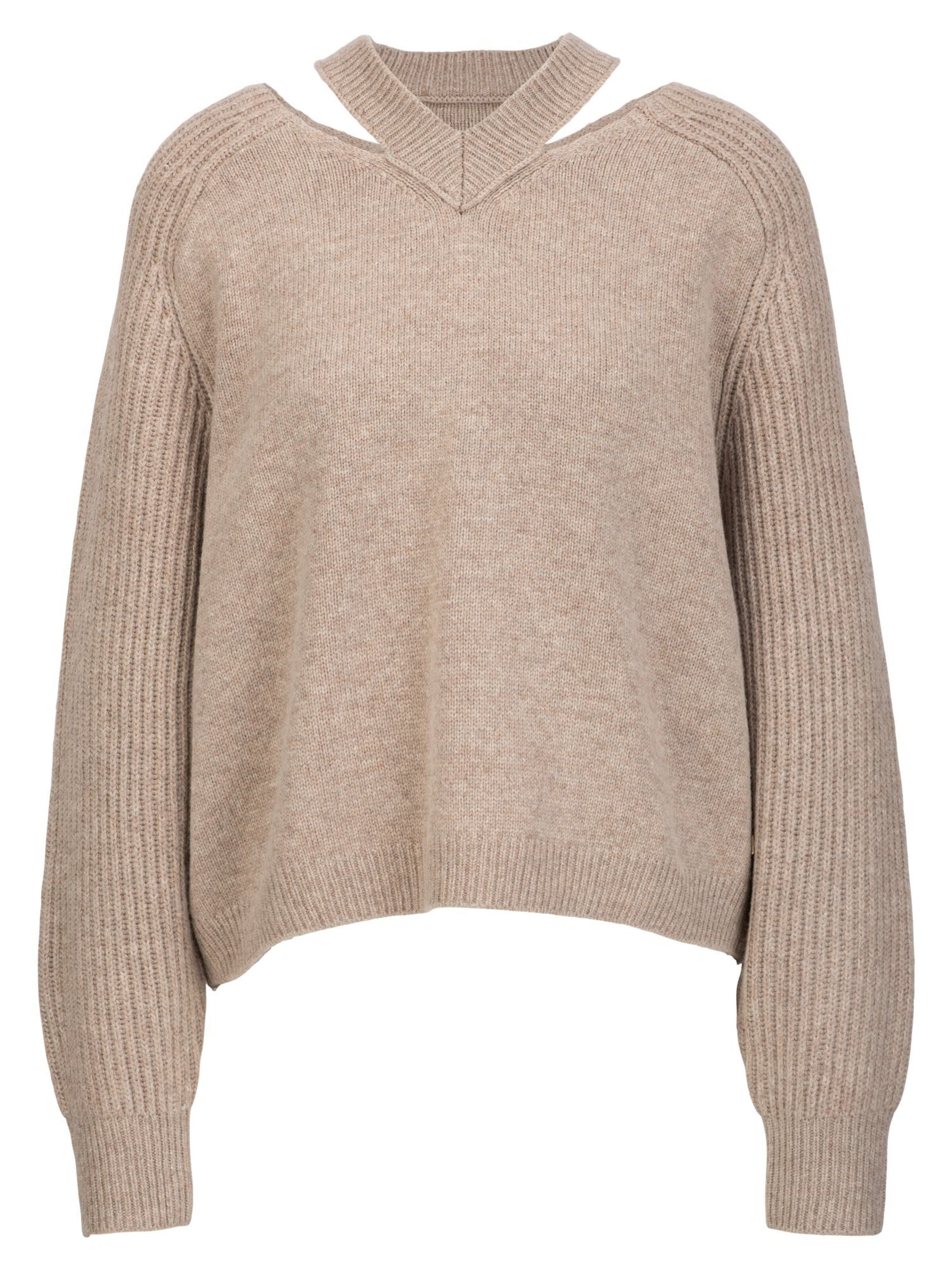 19V69 ITALIA Πουλόβερ 'Florentina' σε καφέ: μπροστά