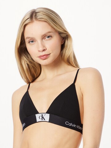 Triangle Soutien-gorge Calvin Klein Underwear en noir : devant