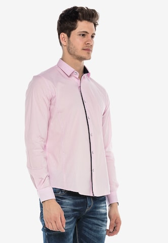 CIPO & BAXX Regular fit Overhemd in Roze