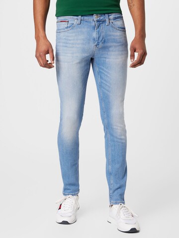 Tommy Jeans Skinny Kavbojke 'Austin' | modra barva: sprednja stran
