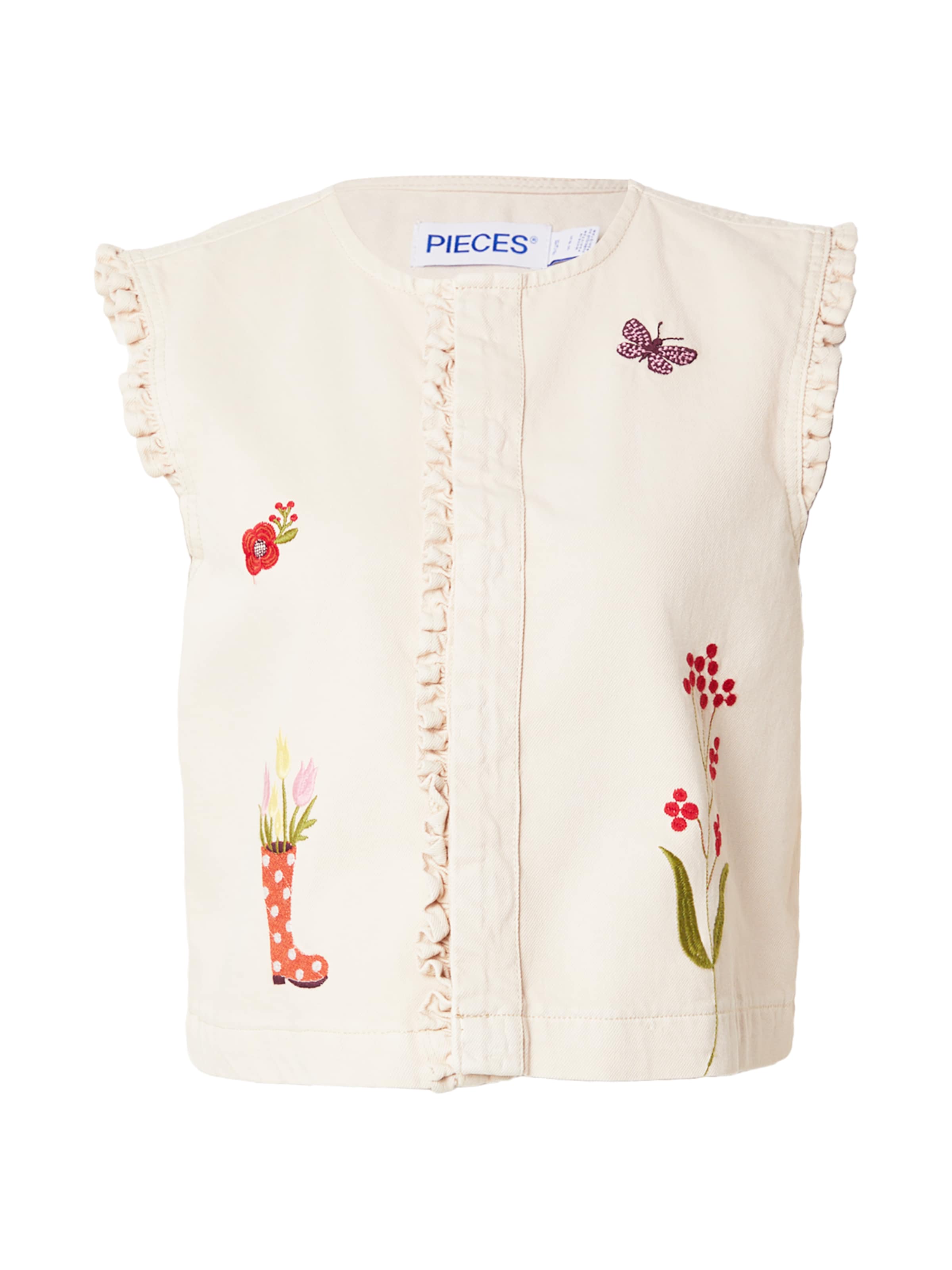 PIECES Bluza 'PCPALMA' | bež barva