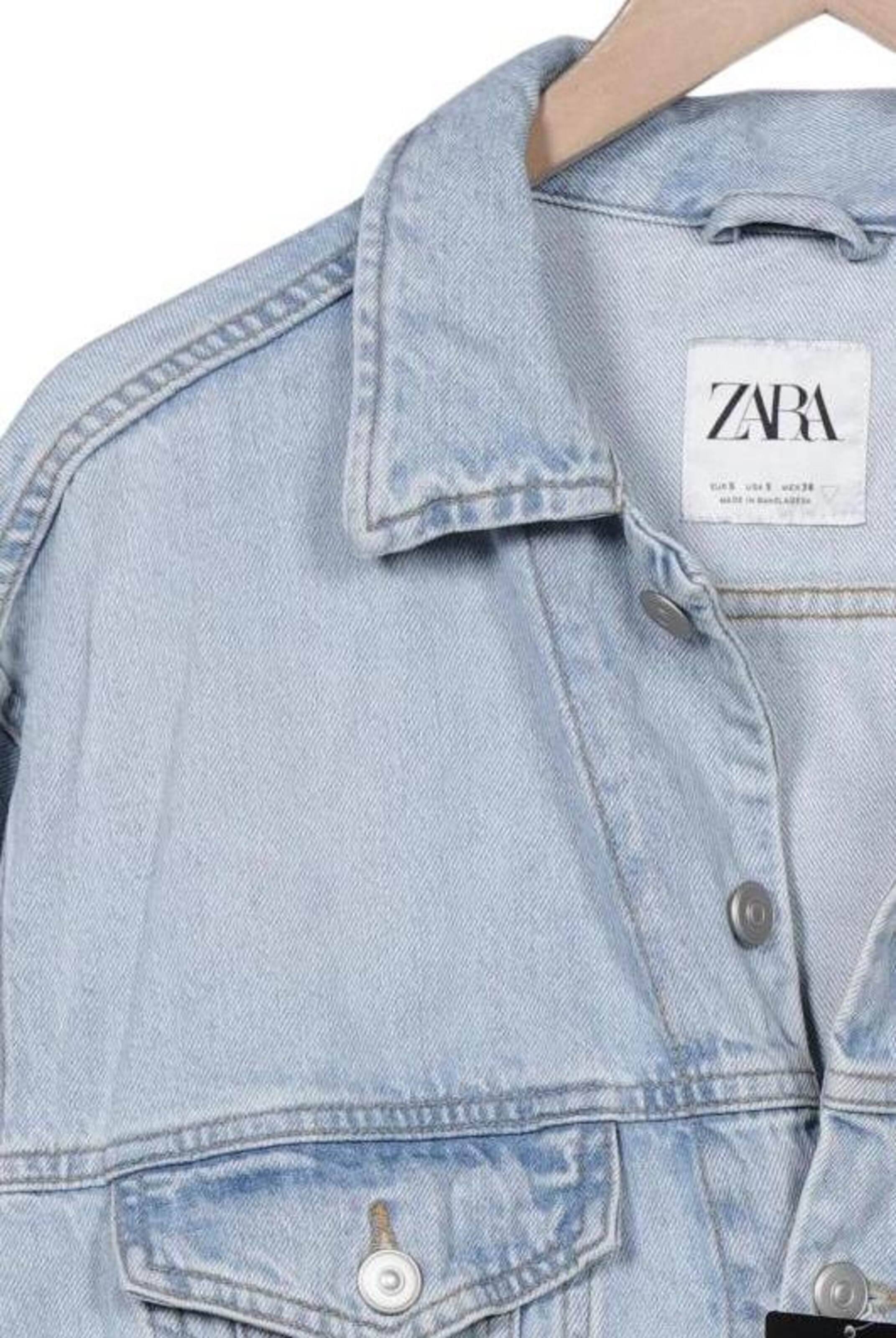 ZARA Jacket & Coat in S in Blue