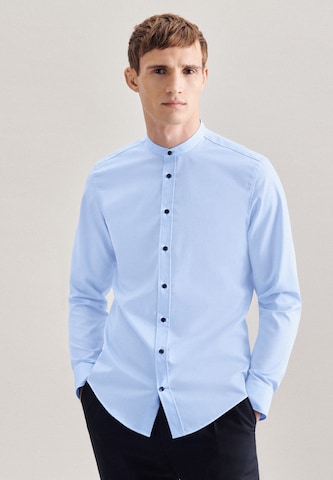 Coupe slim Chemise business SEIDENSTICKER en bleu : devant