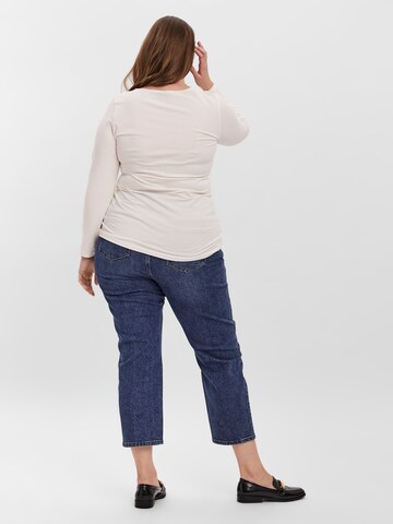 Vero Moda Curve - Camiseta 'Paxi' en blanco