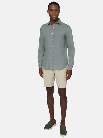 Boggi Milano Regular fit Button Up Shirt in Green