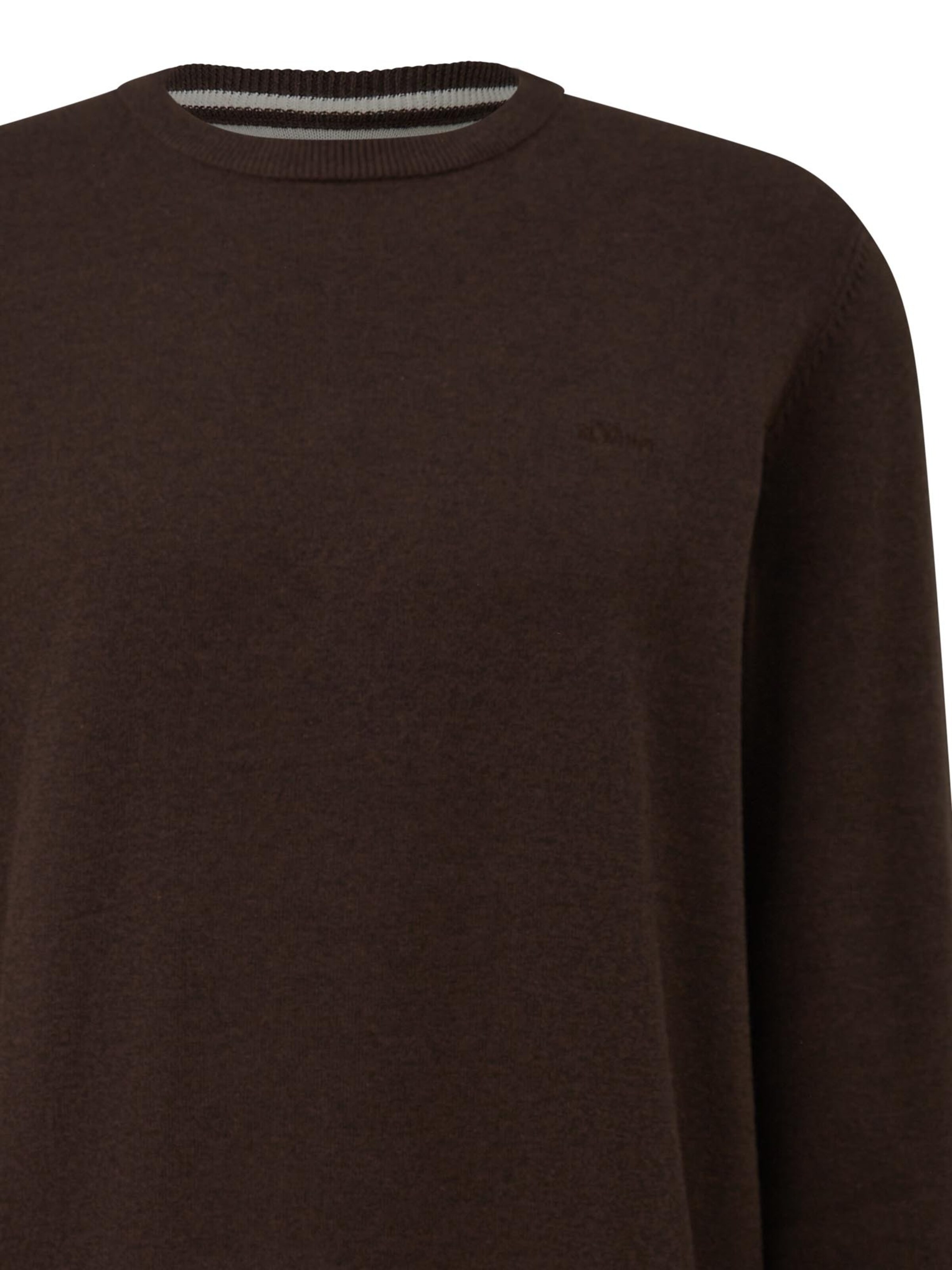 s.Oliver Pullover 'Basic'‌‌‌ in Braun