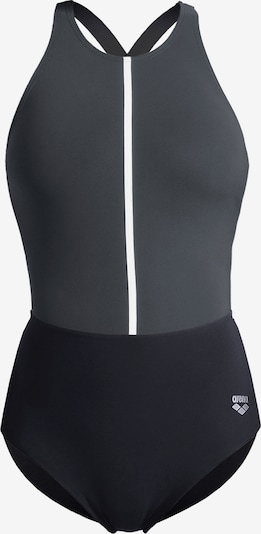 ARENA Kupaći kostim za oblikovanje 'SHAPEWEAR SILVIA B-CUP' u tamo siva / crna / bijela, Pregled proizvoda