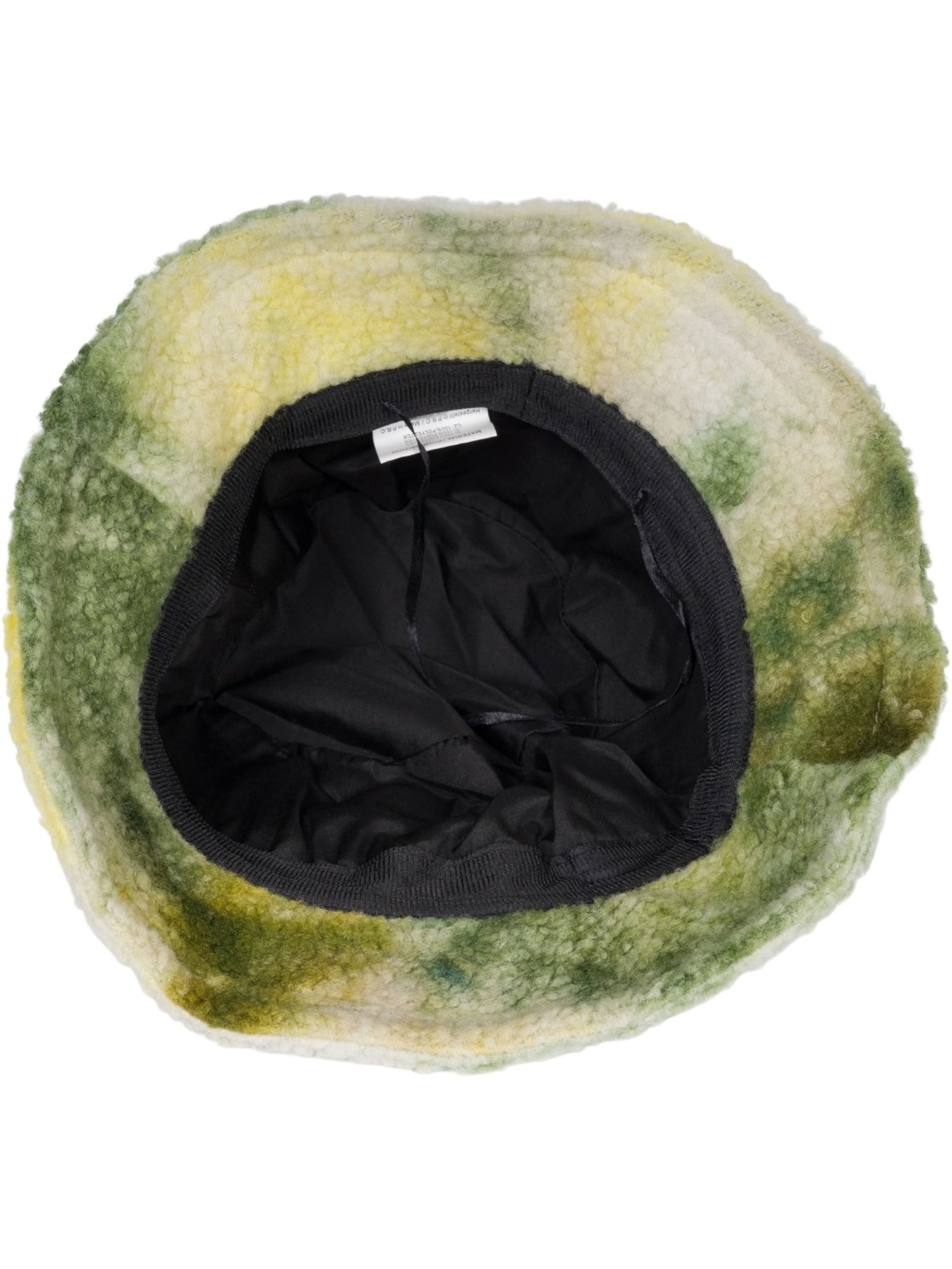 styleBREAKER Hat 'Teddyfell Fischerhut Ombré' in Green