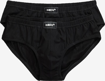 Men Plus Slip in Schwarz: Vorderseite