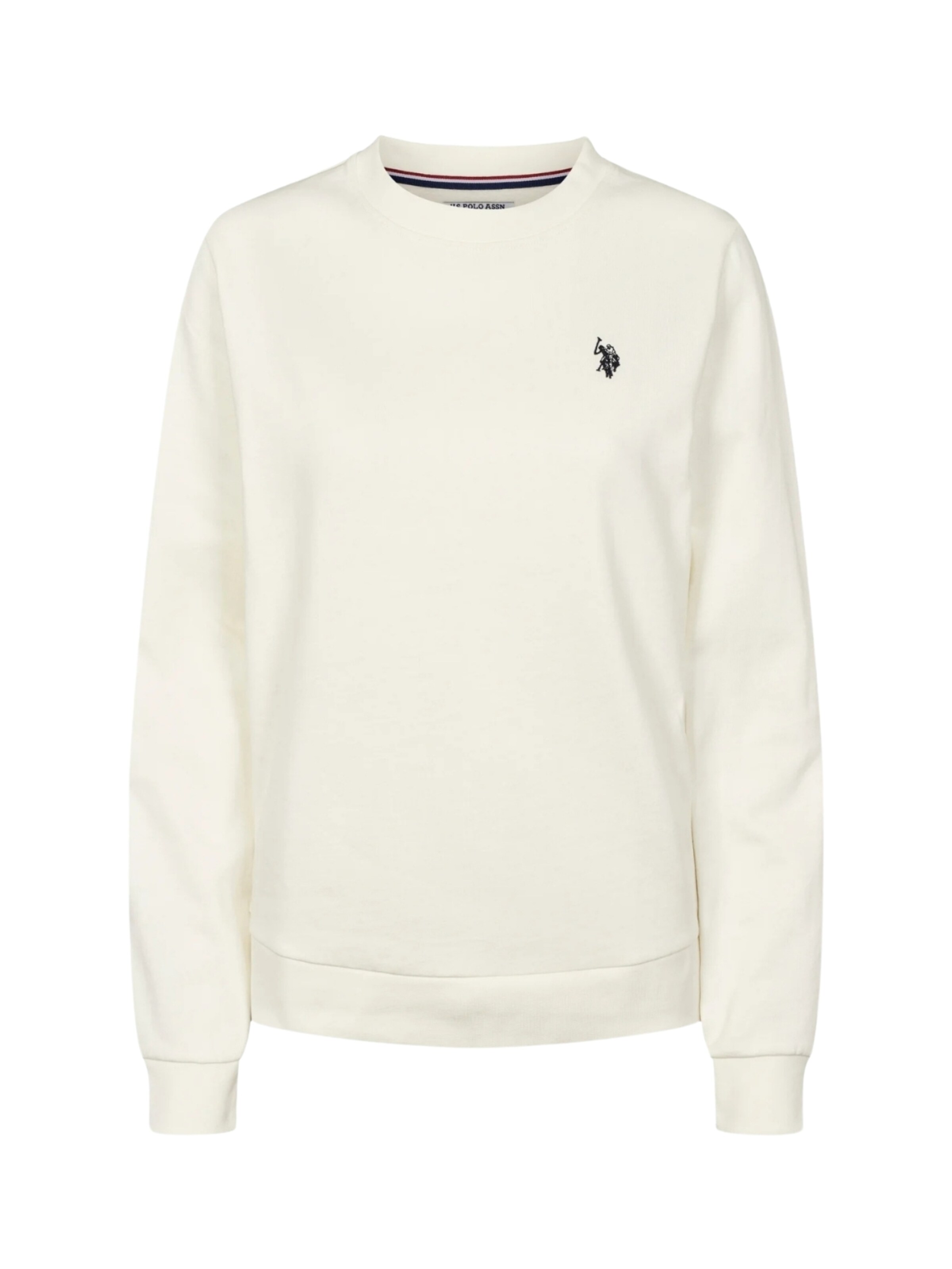 U.S. POLO ASSN. Sweatshirt 'Adele' in Wit: voorkant