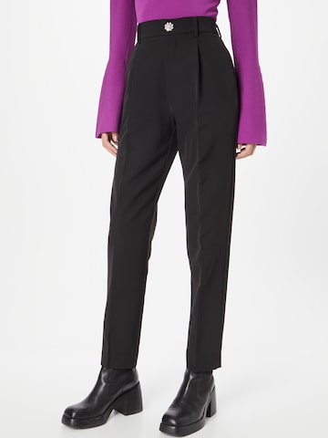Custommade Normální Kalhoty s puky 'Pianora' – černá: přední strana