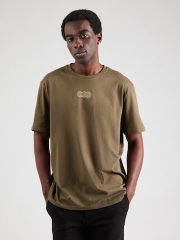 QS - Camiseta en verde: frente
