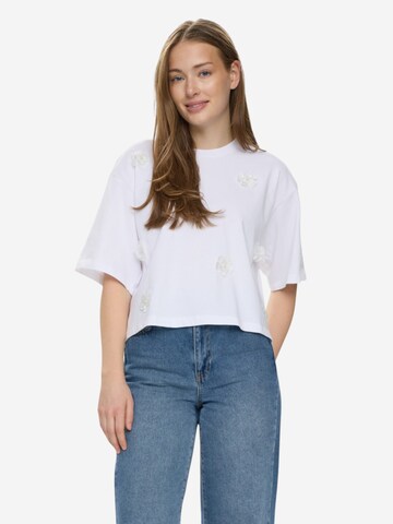 NÜMPH Tričko 'NUFLEURA TEE' - Biela: predná strana