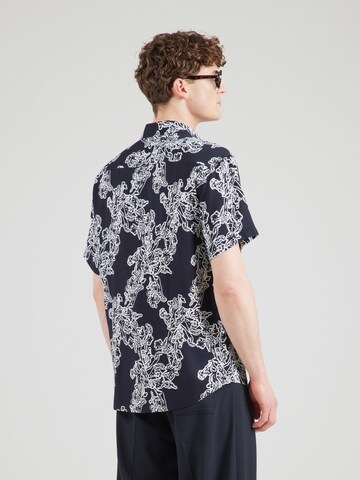 NN07 Comfort fit Overhemd 'Deon' in Blauw